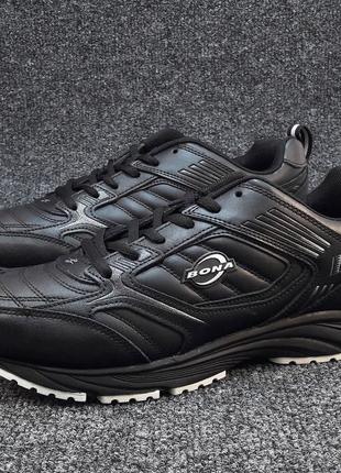 Кросівки чоловічі bona чорні 658c(бона)(р.41,42,43,44,45)