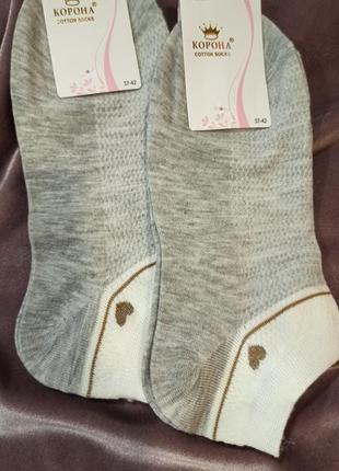 Шкарпетки жіночі короткі кольори пастельні5 фото