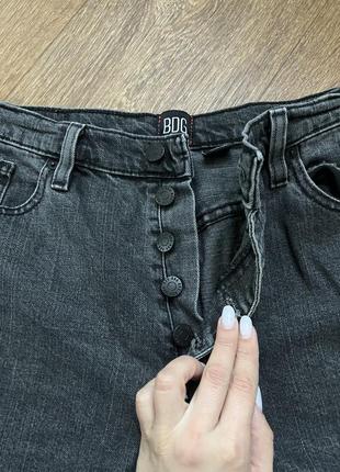 Графітові джинсові шорти2 фото