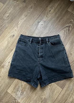 Графітові джинсові шорти3 фото