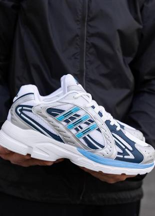 Мужские кроссовки адидас adidas responce silver white blue1 фото