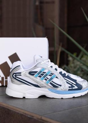 Чоловічі кросівки адідас adidas responce silver white blue8 фото