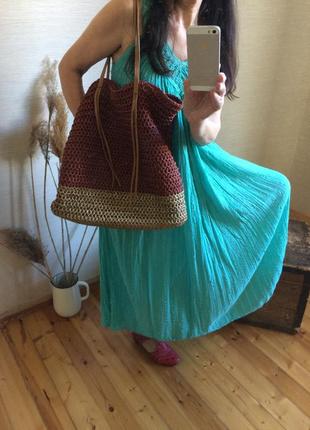 Женская летняя плетёная сумка3 фото