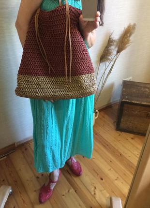 Женская летняя плетёная сумка2 фото