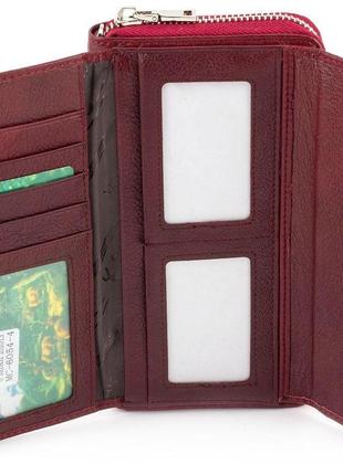 Жіночий гаманець-клатч із натуральної шкіри на блискавці з ремінцем на зап'ястку 19,5х11 marco coverna 6054-4(16642)6 фото