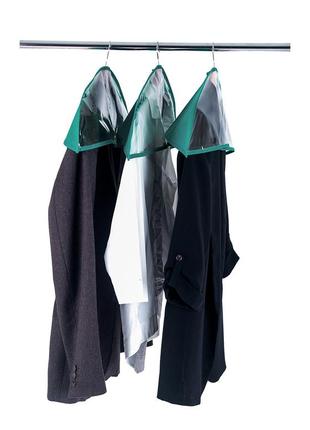 Комплект накидок-чехлов для одежды 3 шт (лазурь)3 фото