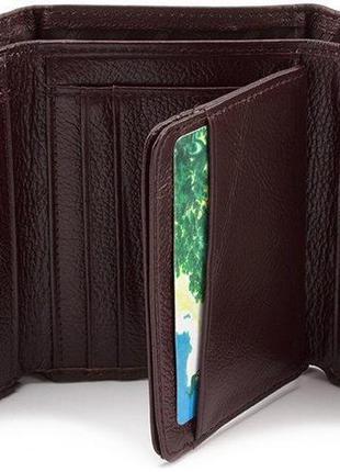 Жіночий гаманець зі шкіри marco coverna mc-6055-5 (jz6676) коричневий3 фото