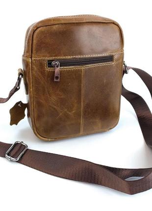 Мужская сумка через плечо jz ns8829-3 светло-коричневая5 фото