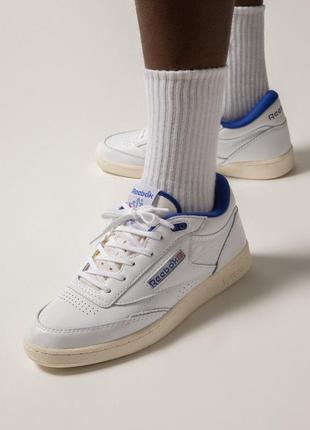 Reebok club c mid ii vintage кожаные кроссовки оригинал10 фото