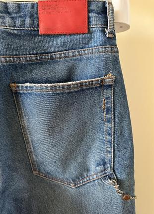 Укорочені джинси bershka цепочкою, m4 фото