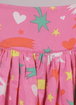 Розовая юбка со звездным принтом stella mccartney kids7 фото