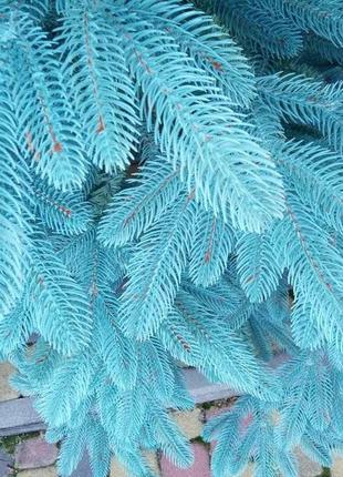 Премиум голубая 1.5м литая елка искусственная ель литая2 фото