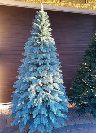 Элитная голубая 2.5м литая елка искусственная ель литая елка8 фото