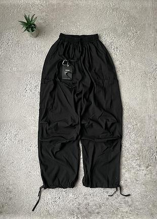 Широкие карго парашюты трекинговые брюки спортивные нейлоновые
