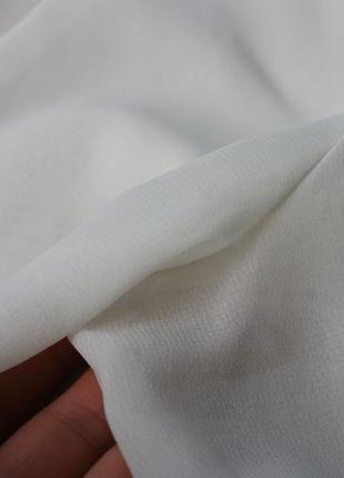 Базовая белая полупрозрачная блуза papaya8 фото