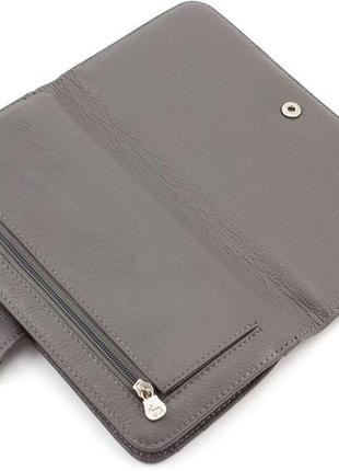 Шкіряний гаманець для жінок marco coverna mc-b031-950-3 (jz6670) сірий3 фото