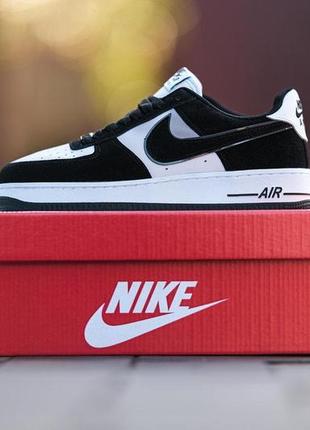 Кросівки tre nike air force 1 low «black/white»