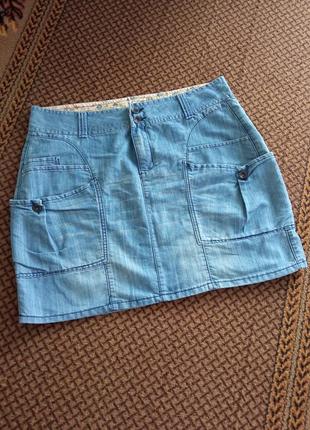 Женская одежда/ джинсовая юбка 💙 52/54 размер, состав - 100% cotton