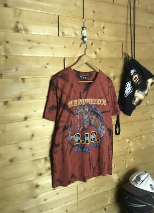 Notorious big oversized tie dye футболка