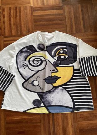 Великий розмір новий світшот  реглан shein 5xl