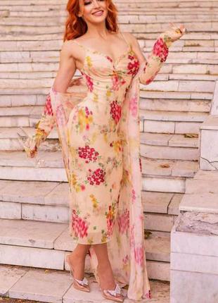 Распродажа костюм hope & ivy комплект asos платье + накидка3 фото
