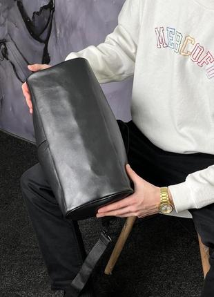 Сумка груша кожзам черный reebok черное лого