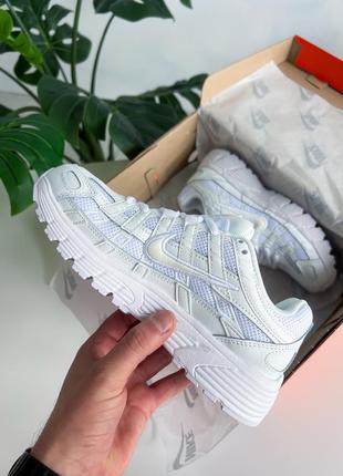 Кроссовки nike p-6000 white4 фото