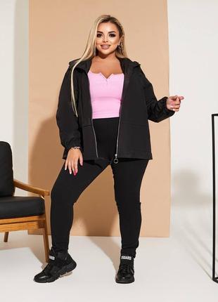 Стильна вітровка на підкладці супербатал, батал,норма4 фото