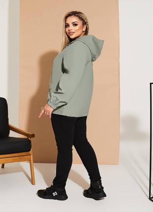 Стильна вітровка на підкладці супербатал, батал,норма6 фото