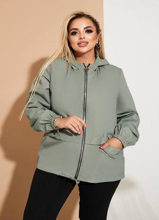 Стильна вітровка на підкладці супербатал, батал,норма5 фото