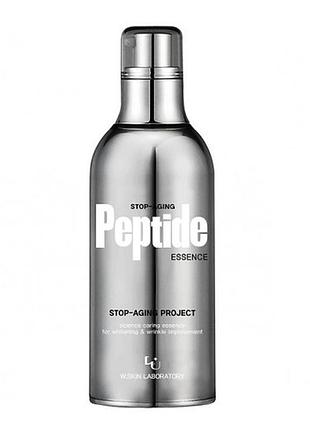 Эссенция для лица с пептидами w.skin laboratory stop-aging peptide essence, 100 мл