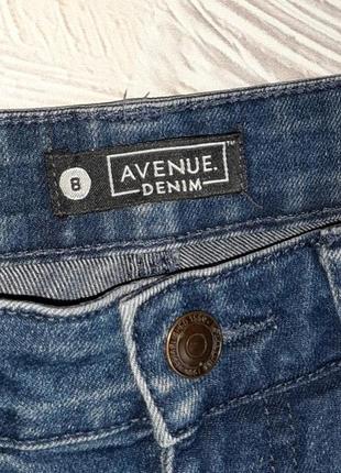 💝2+1=4 базовые синие зауженные джинсы скинни стрейч avenue, размер 44 - 466 фото