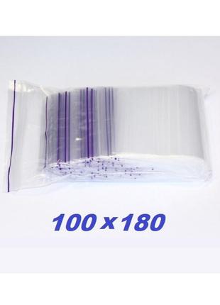 Зіп пакети 100 х 180 мм 50 мкм, пакети з замком zip-lock2 фото