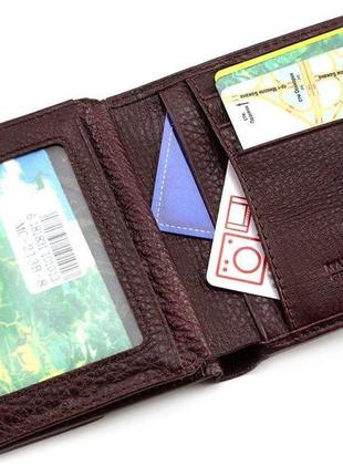 Шкіряний гаманець для жінок marco coverna mc-213b-8 (jz6573) коричневий4 фото