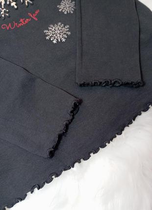 Лонгслив с снежинкой от zara на 9 лет