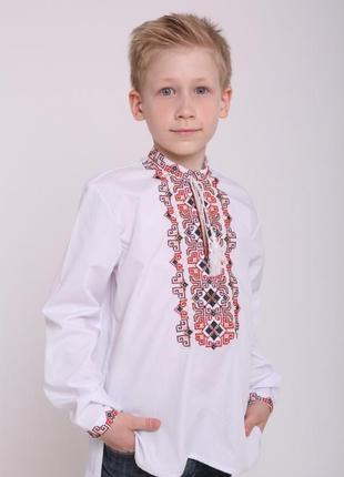Бюджетная вышиванка для мальчика 128-134, 140-146см
