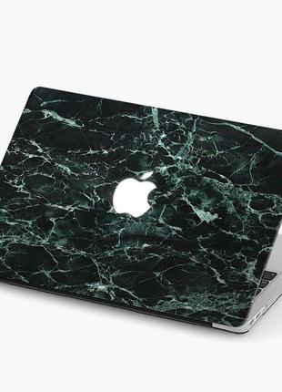 Чехол пластиковый для apple macbook pro / air зеленый мрамор (green marble) макбук про case hard cover1 фото