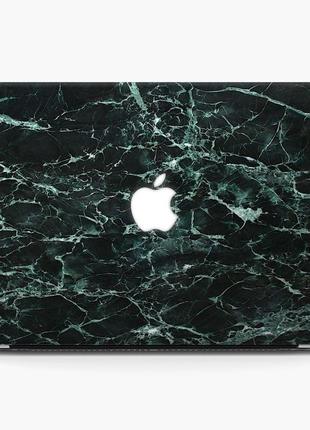 Чохол пластиковий macbook air 13,6 m2 (a2681) зелений мрамор (green marble)3 фото