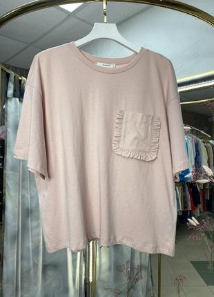 Футболка прямого кроя из хлопкового трикотажа reserved2 фото