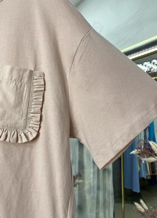 Футболка прямого кроя из хлопкового трикотажа reserved4 фото