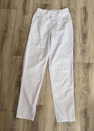 Белые медицинские штаны, медицинская форма1 фото