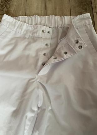 Білі медичні штани, медична форма2 фото