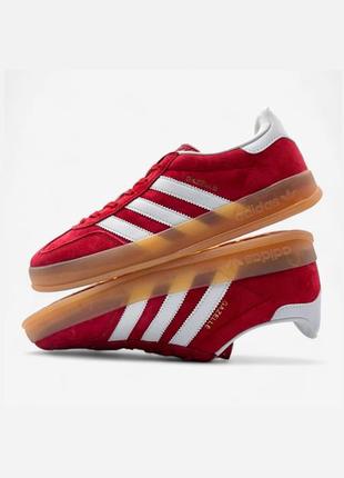 Жіночі кросівки adidas gazelle red / адідас газель червоні спортивні, демісезонні, взуття на літо, осінь, весну / женские кроссовки
