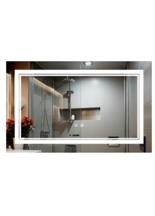 Дзеркало qtap cardinal 600х800 з led-підсвічуванням touch, з антизапотіванням, з димером, рег. темп. кольору