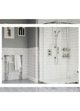 Зеркало qtap mideya 900х700 с led-подсветкой touch, с антизапотеванием, с диммером, рег. яркости reverse