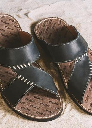 Шлепанцы натуральная кожа
