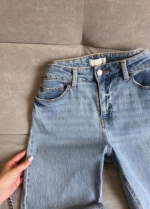 Голубые джинсы slim fit h&amp;m3 фото