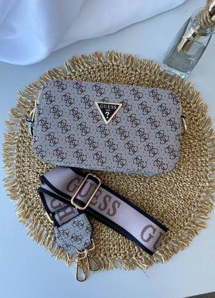 Женская сумка в стиле гесс guess grey snapshot