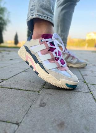 Чоловічі кросівки adidas niteball cream white6 фото