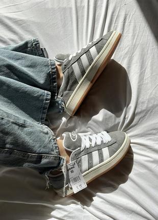 Adidas campus 00s grey / white3 фото